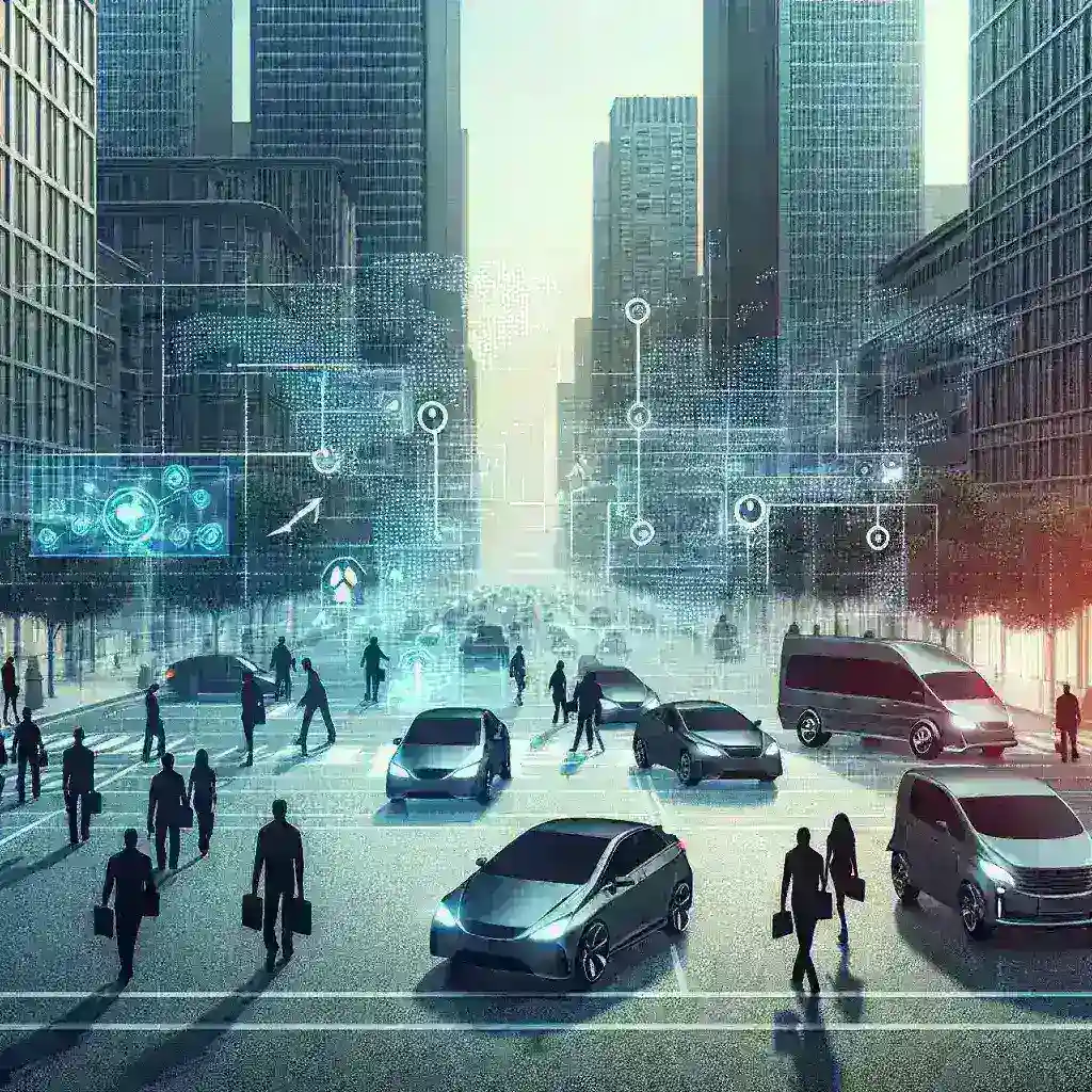 "Uber testing AI-driven ride pooling features in urban environments, showcasing the service in New York and Chicago with innovative technology to enhance shared transportation efficiency."